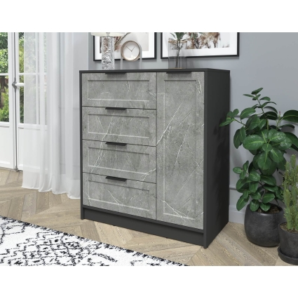 Тумба Тренд КТ-Т90 (Антрацит ЛДСП/ Керамика ЛМДФ) Ш900 В1020 Г451 Тумба Тренд КТ-Т90 (Антрацит ЛДСП/ Керамика ЛМДФ) Ш900 В1020 Г451